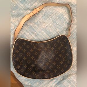 Louis Vuitton Dark Brown and Tan Shoulder Bag
